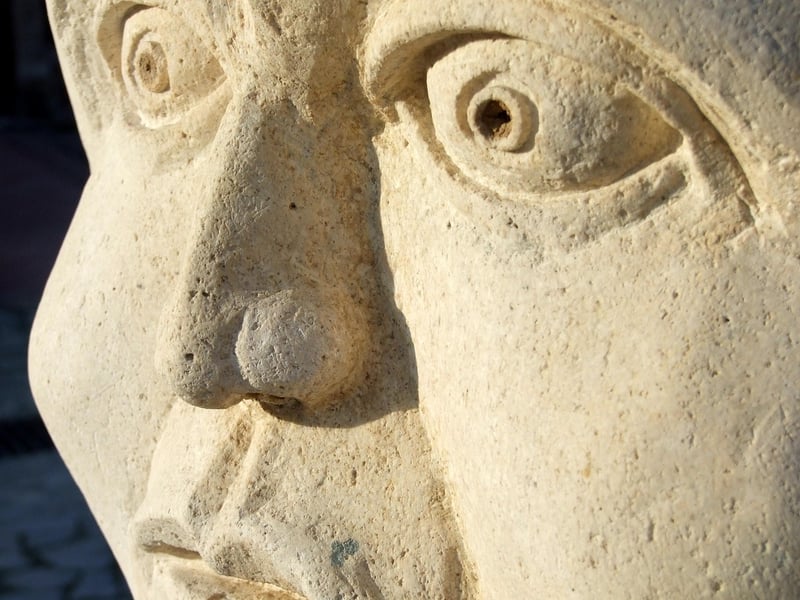 Engraved Stone Statues